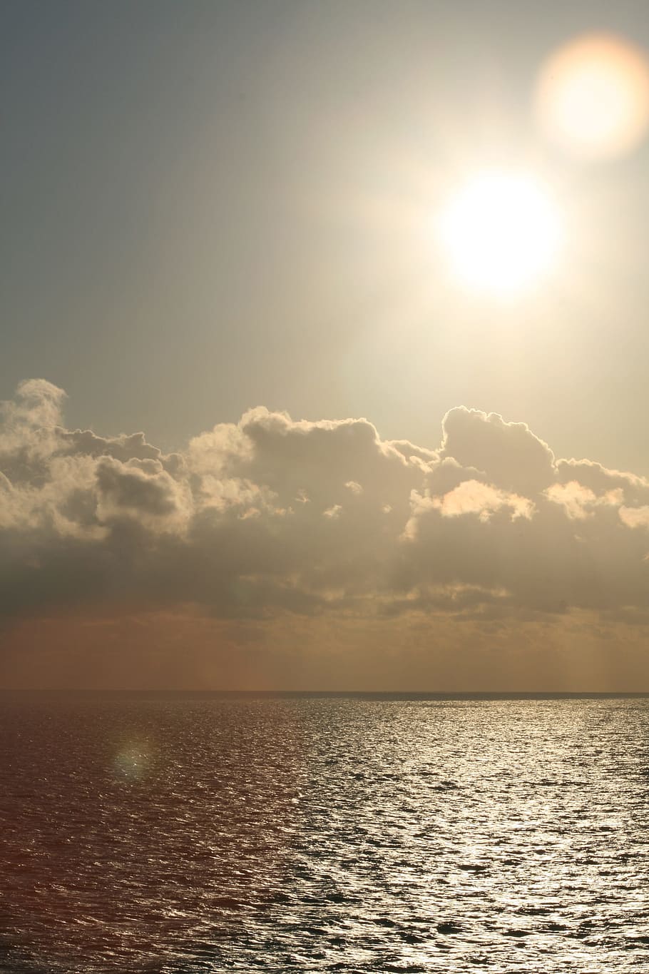 ocean, clouds, sunlight, sky, sea, horizon, water, scenics - nature HD wallpaper