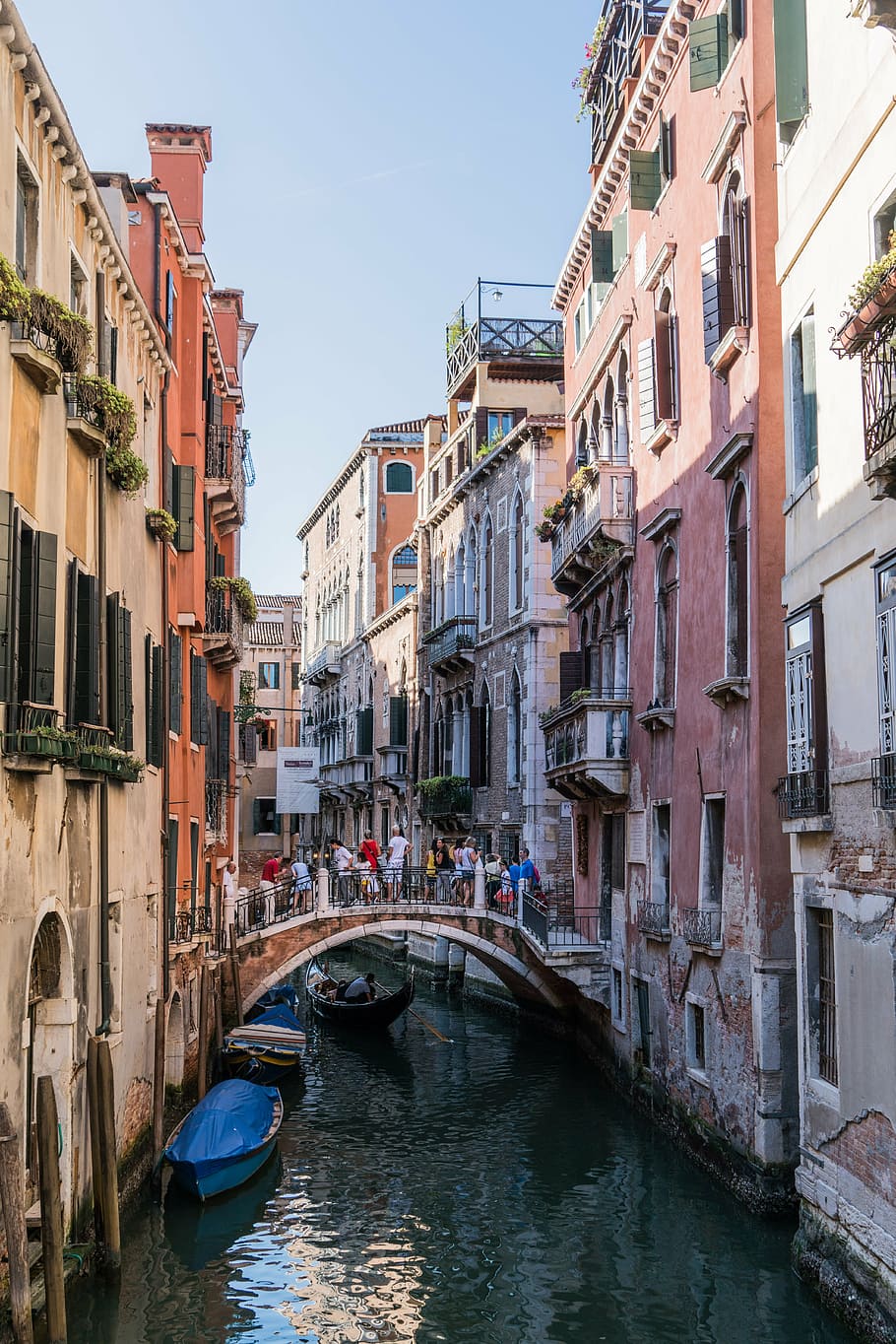 Hd Wallpaper Venice Grand Canal Italy Architecture Gondola Bridge Venezia Wallpaper Flare