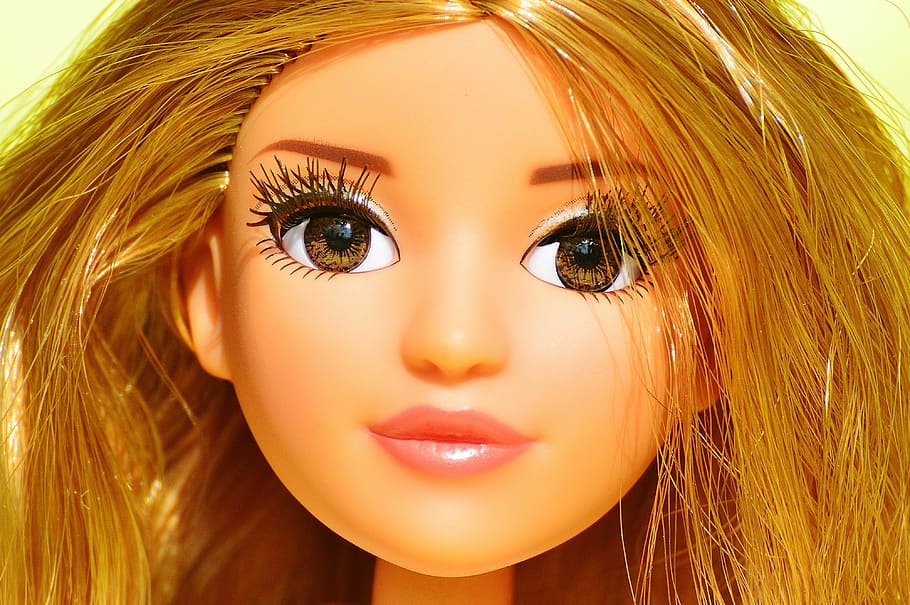 doll, pretty, face, eyes, beauty, girl, play, children toys HD wallpaper