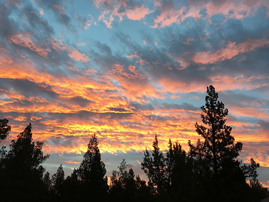 sunrise, sky, cloud, outdoor, nature, orange, morning, dawn HD wallpaper