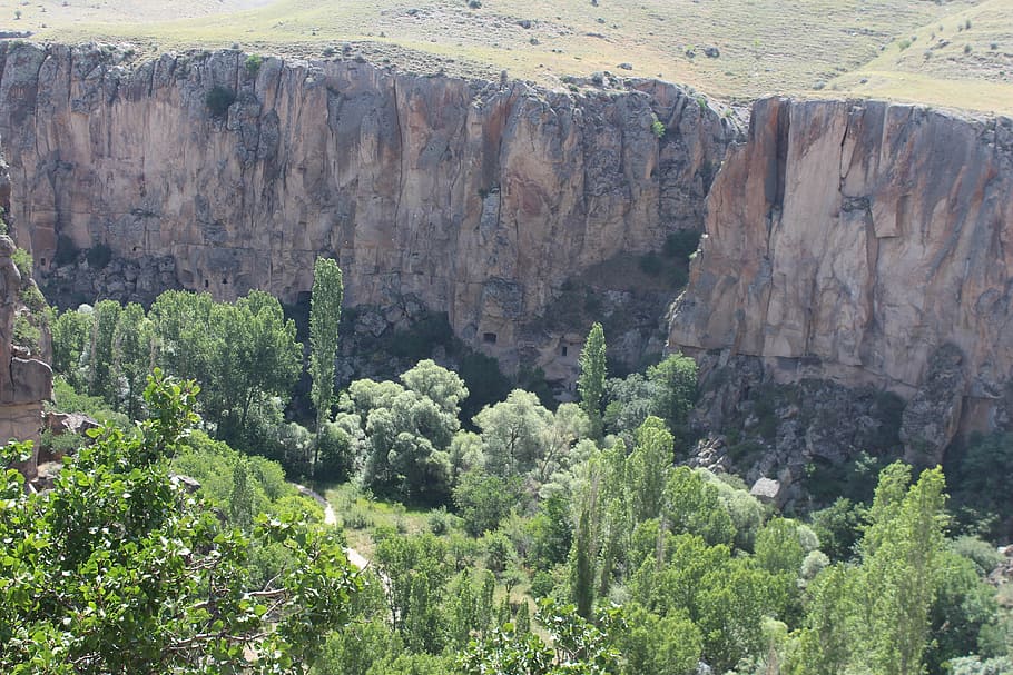 ihlaravalley, cappadocia, tree, solar, rock, plant, rock - object HD wallpaper