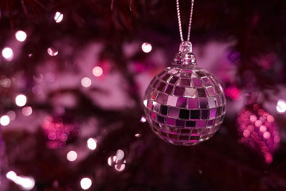discoball pendant, Christmas Ornament, Disco Ball, weihnachtsbaumschmuck, HD wallpaper