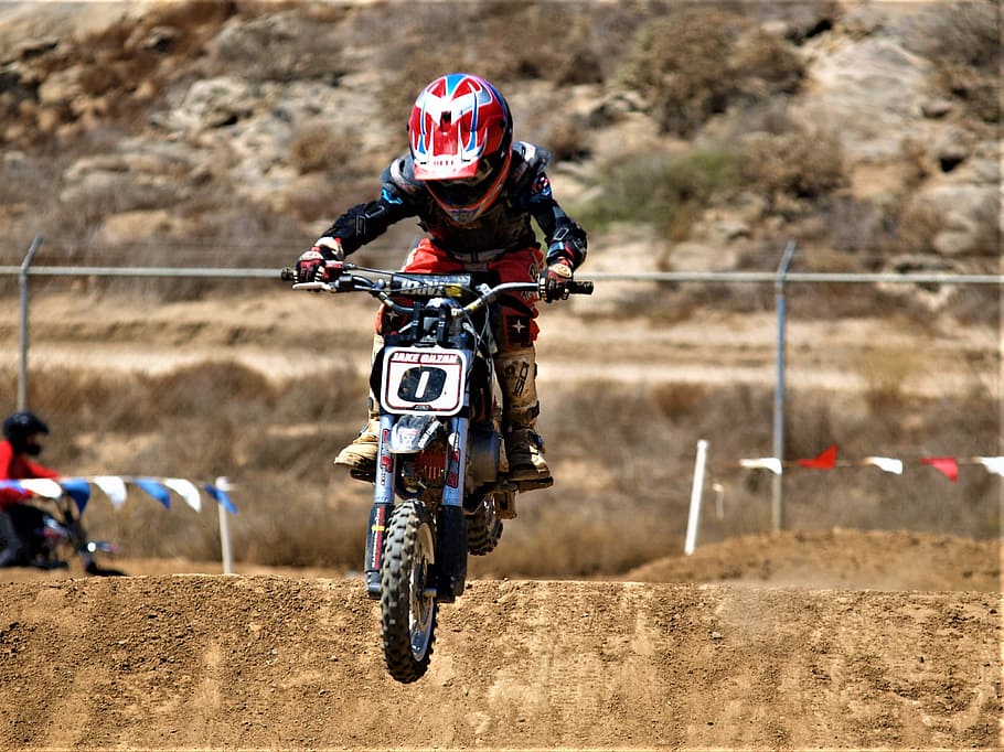 boy, motorcycle, fast, competition, sport, helmet, headwear HD wallpaper