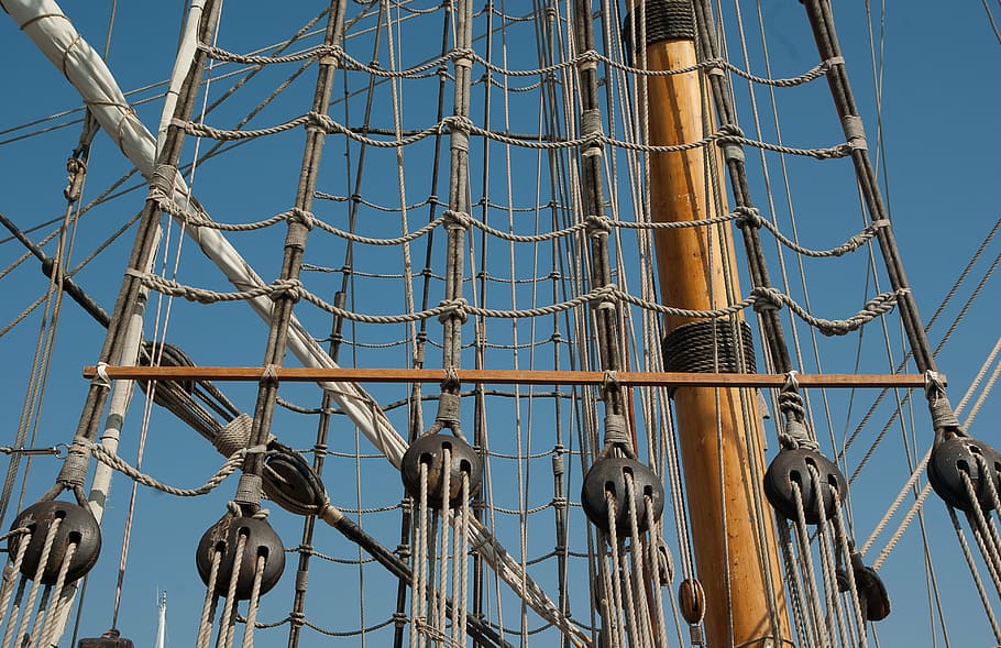 mats, rope ladders, sailboat, nautical Vessel, sailing Ship