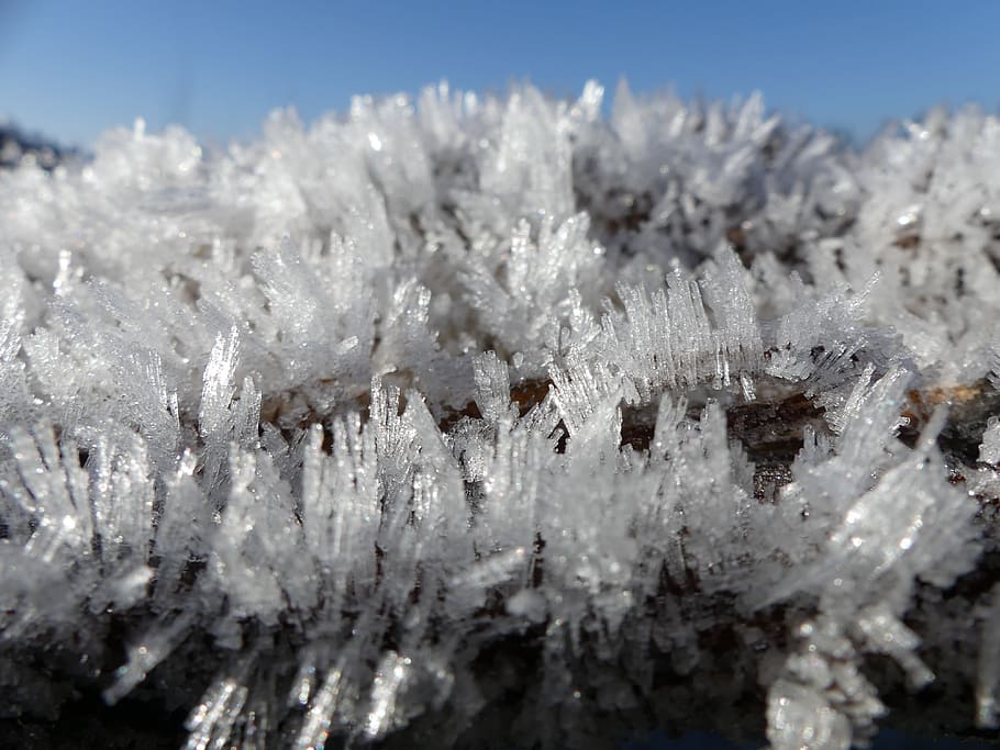 Ice Crystal, Winter, Ice, Cold, Frost, macro, frozen, nature HD wallpaper