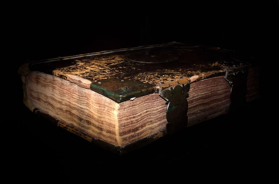brown and black book, old, read pages, paper, letters, knowledge HD wallpaper