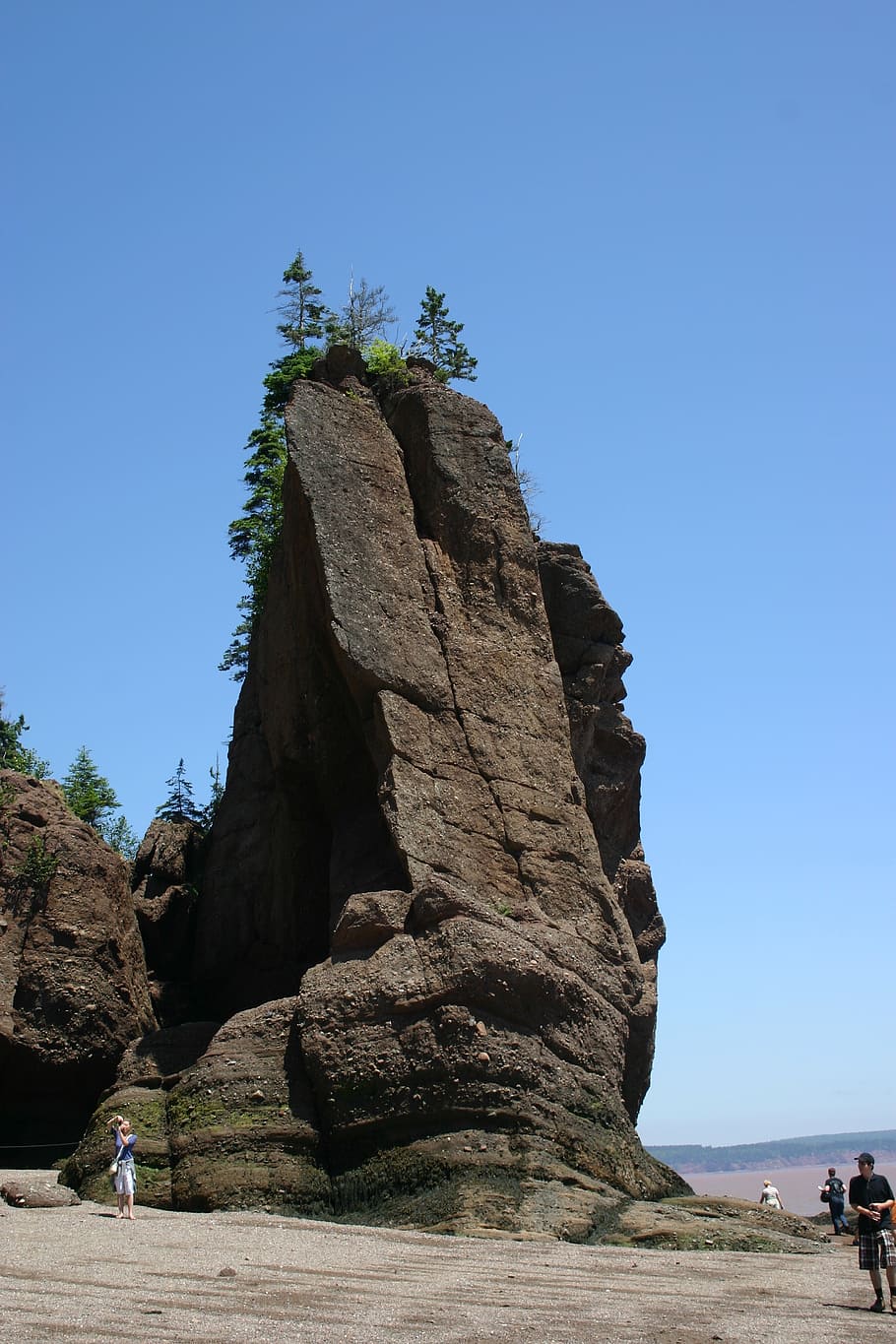 hopewell, rock, erosion, nature, coast, beach, sculpture, landmark