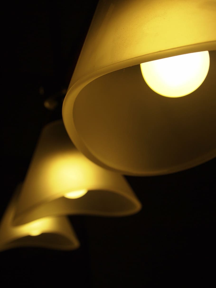 light, penumbra, lights, focus, lamp, night, illuminated, lighting equipment HD wallpaper