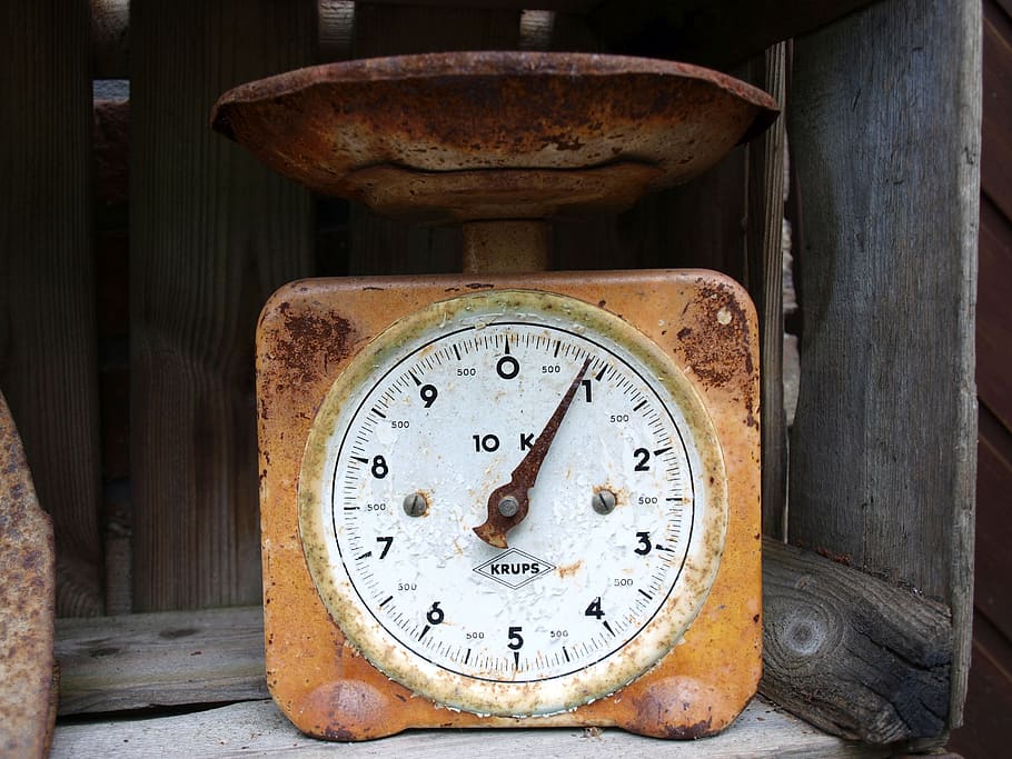 Horizontal, Kitchen Scale, Retro, retro scale, old scale, rusty old scale HD wallpaper
