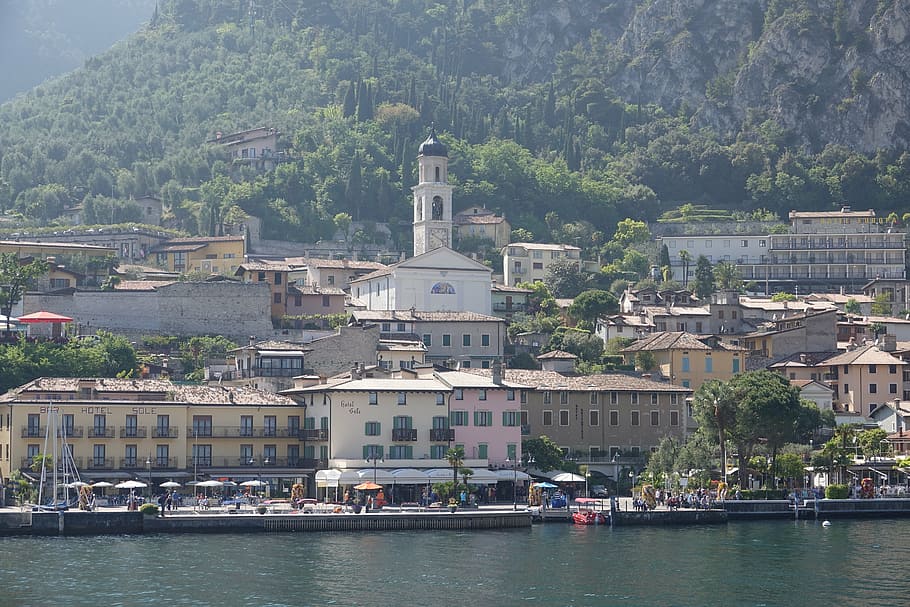 limone, garda, italy, building exterior, architecture, built structure HD wallpaper