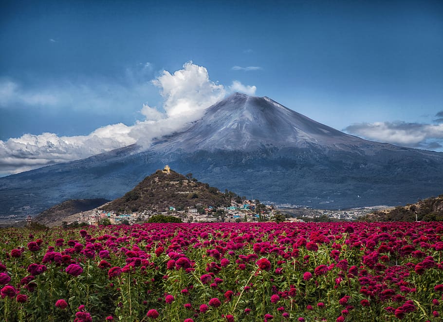 mexico, volcano, popocatepetl, puebla, mountain, beauty in nature, HD wallpaper