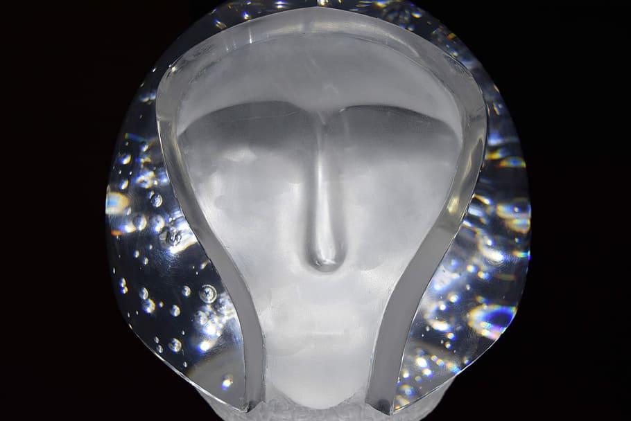 Sculpture, Transparent, Head, Future, helmet, alien, no people HD wallpaper