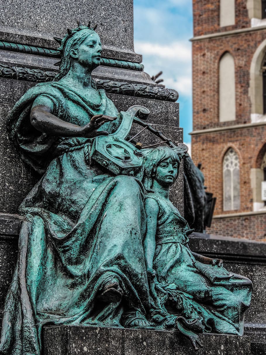 sculpture, monument, statue, architecture, europe, old, historical HD wallpaper