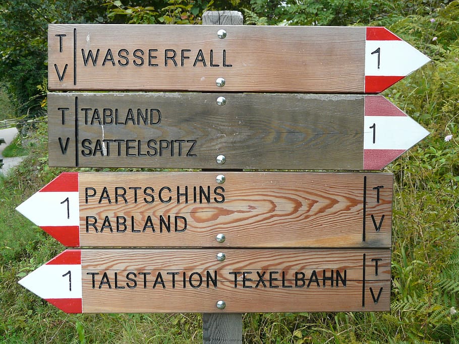 Directory, Signposts, Shield, Signs, text, grass, no people HD wallpaper