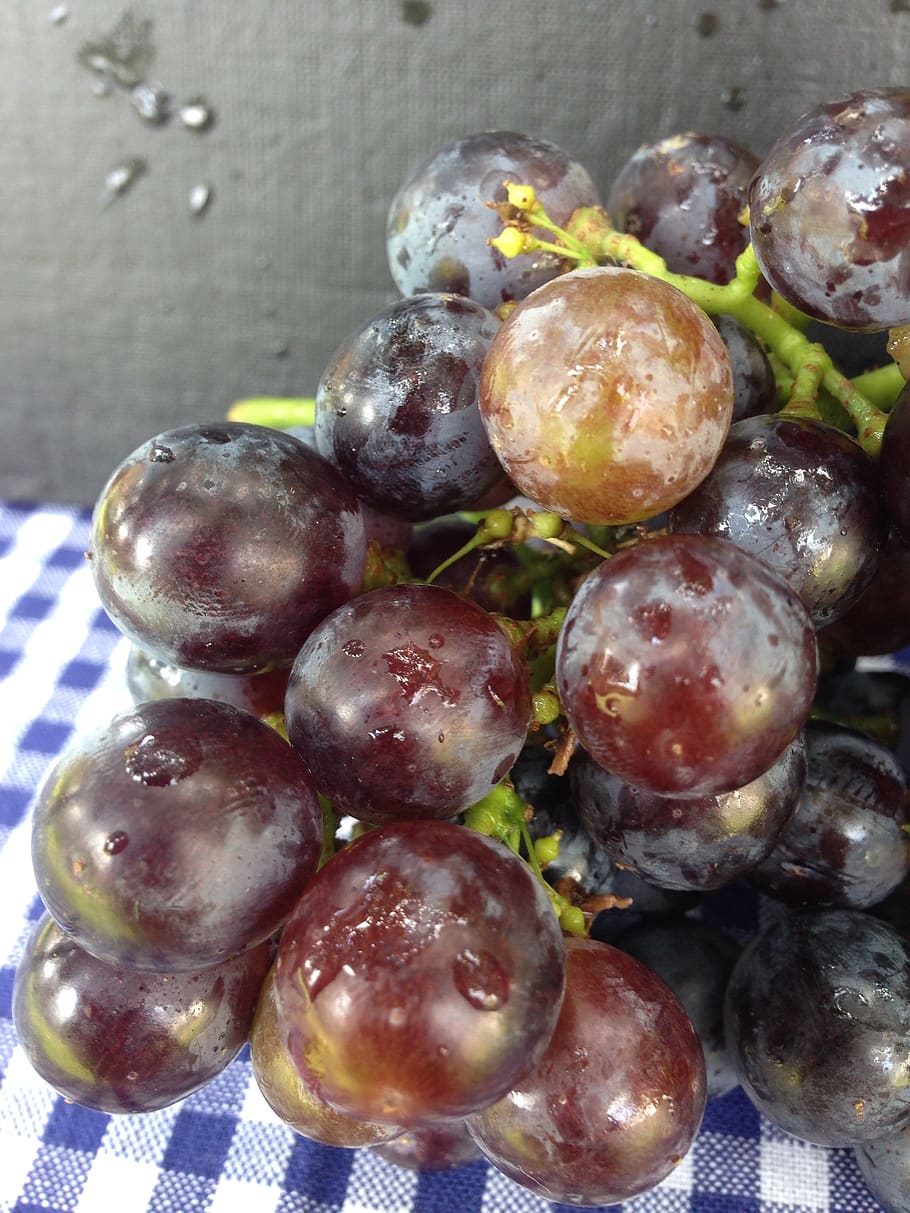 grapes, berry, bunch, healthy eating, food and drink, wellbeing HD wallpaper