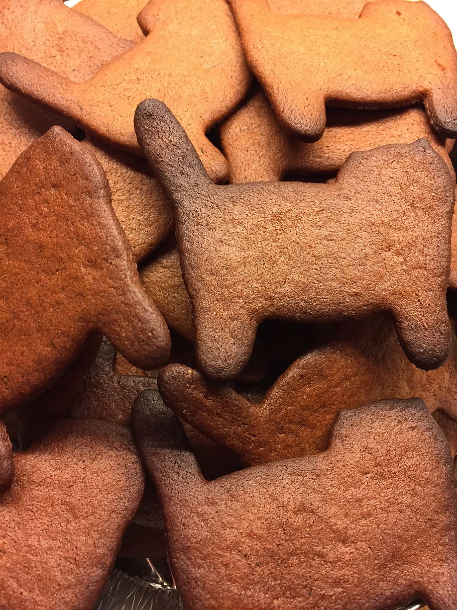 gingerbread, rear, baking, advent, christmas, full frame, brown HD wallpaper