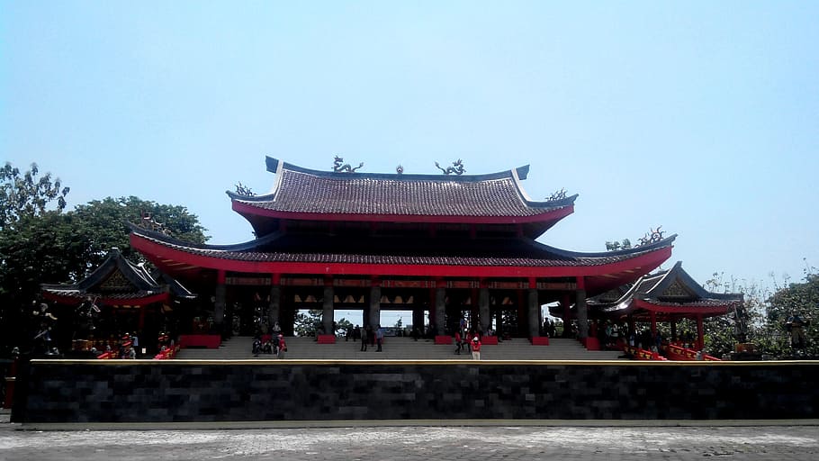 architecture, chinese, temple, built structure, building exterior HD wallpaper