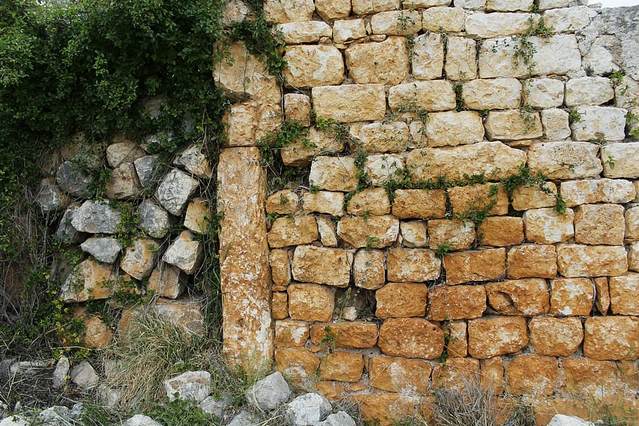 Stone, Brick Wall, stone wall, built structure, stone material HD wallpaper