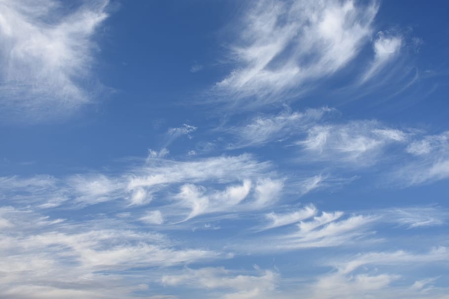 Sky, Blue, Blue Sky, Clouds, Summer, blue sky clouds, nature, HD wallpaper