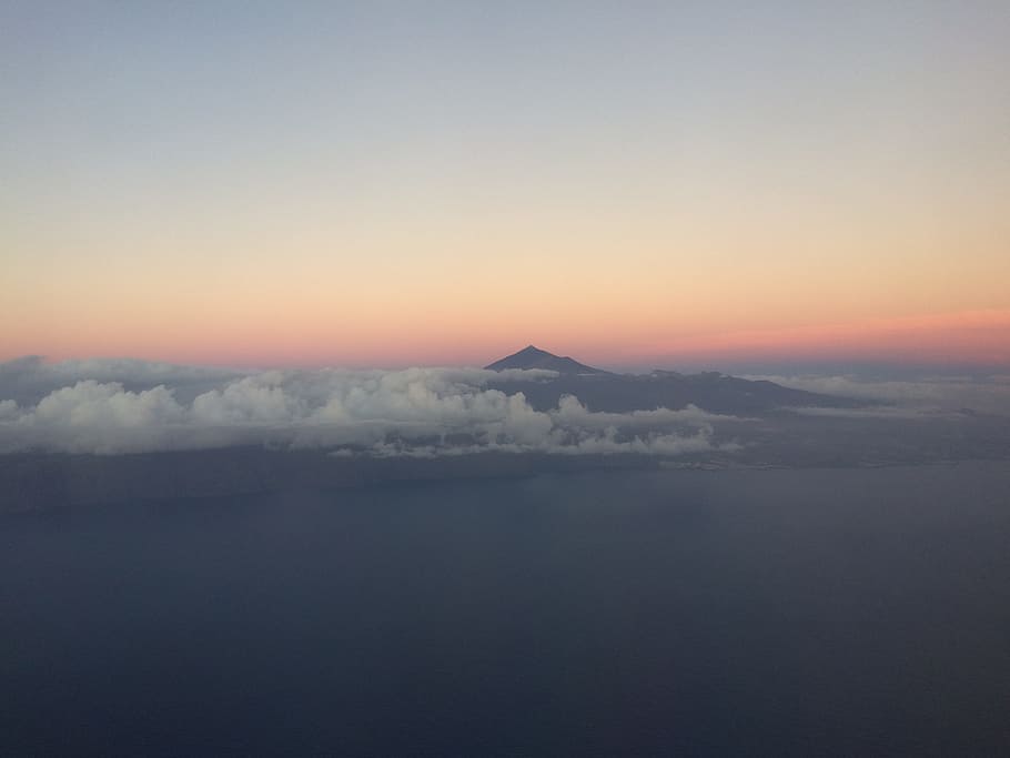 mount teide, tenerife, sunset, sky, scenics - nature, tranquility HD wallpaper