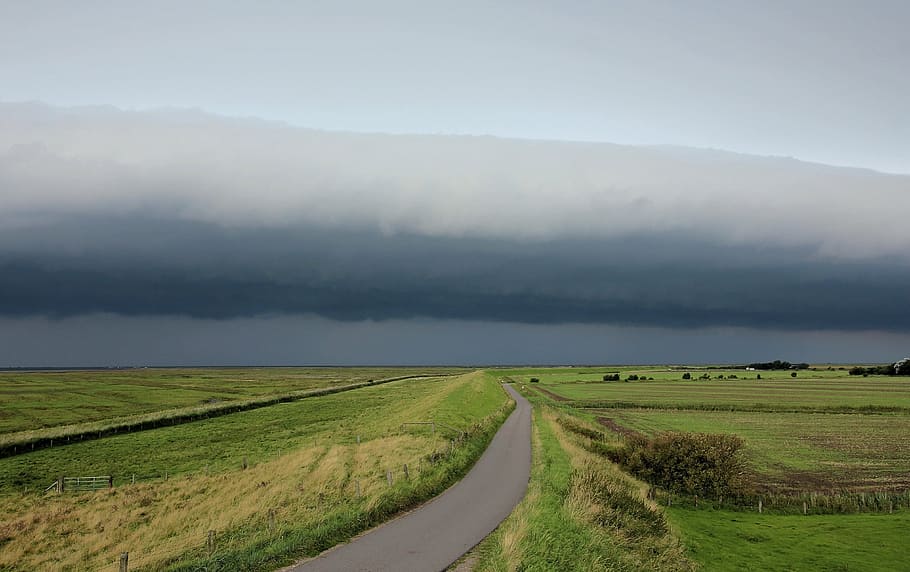 storm, storm front, cloud front, forward, dark clouds, sky HD wallpaper