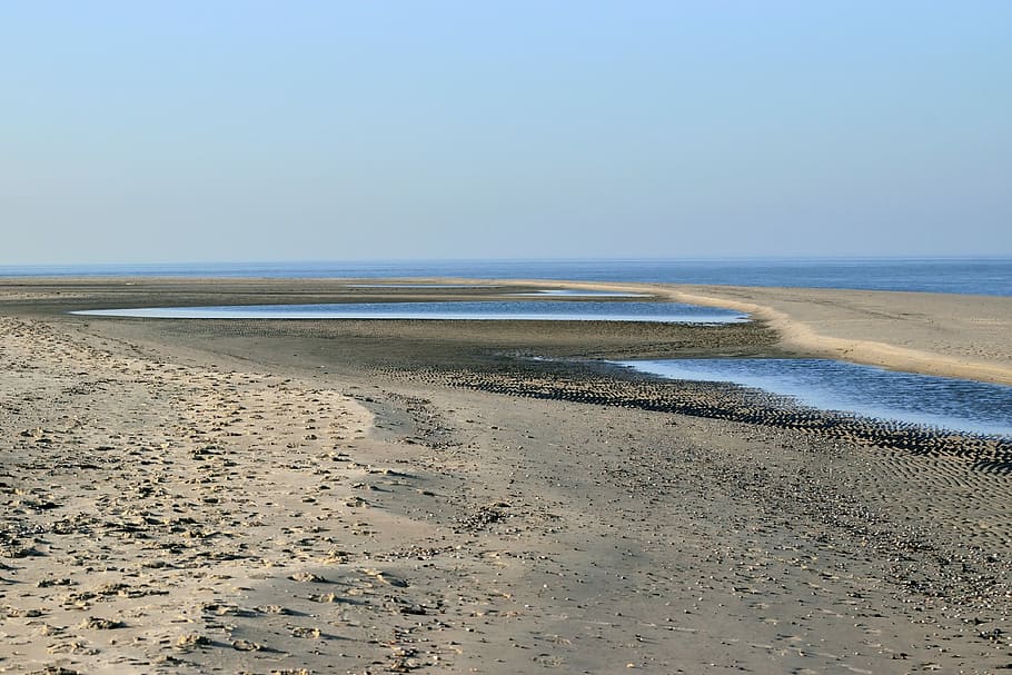waters, sand, nature, sky, beach, travel, sea, coast, land HD wallpaper