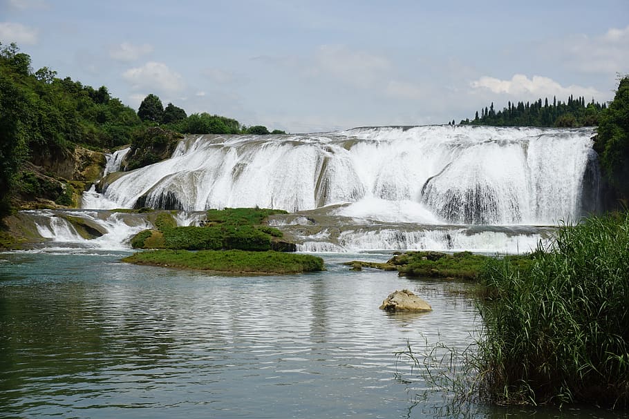 guizhou, huangguoshu, falls, water, beauty in nature, scenics - nature, HD wallpaper