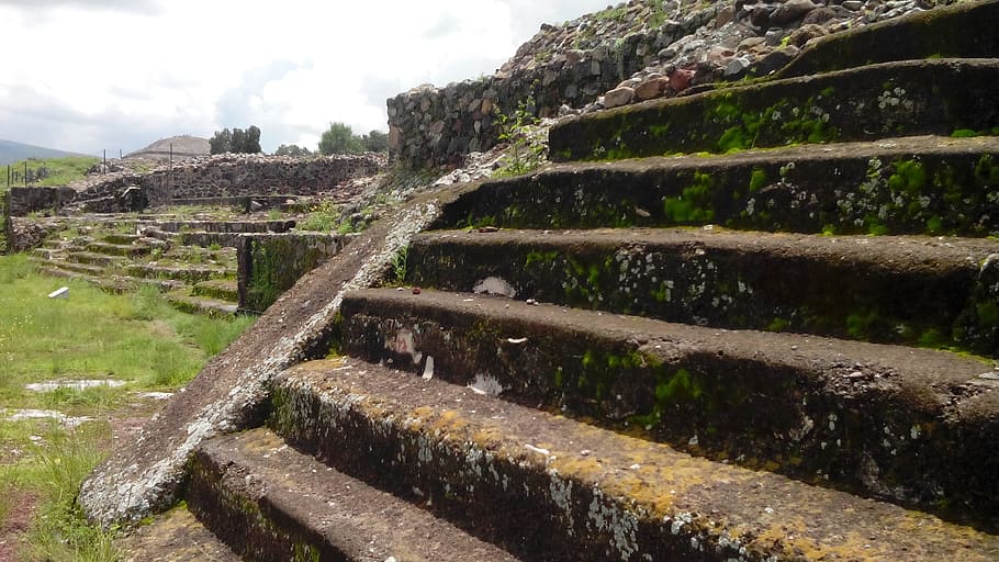pyramids, steps, ruins, history, the past, architecture, ancient HD wallpaper