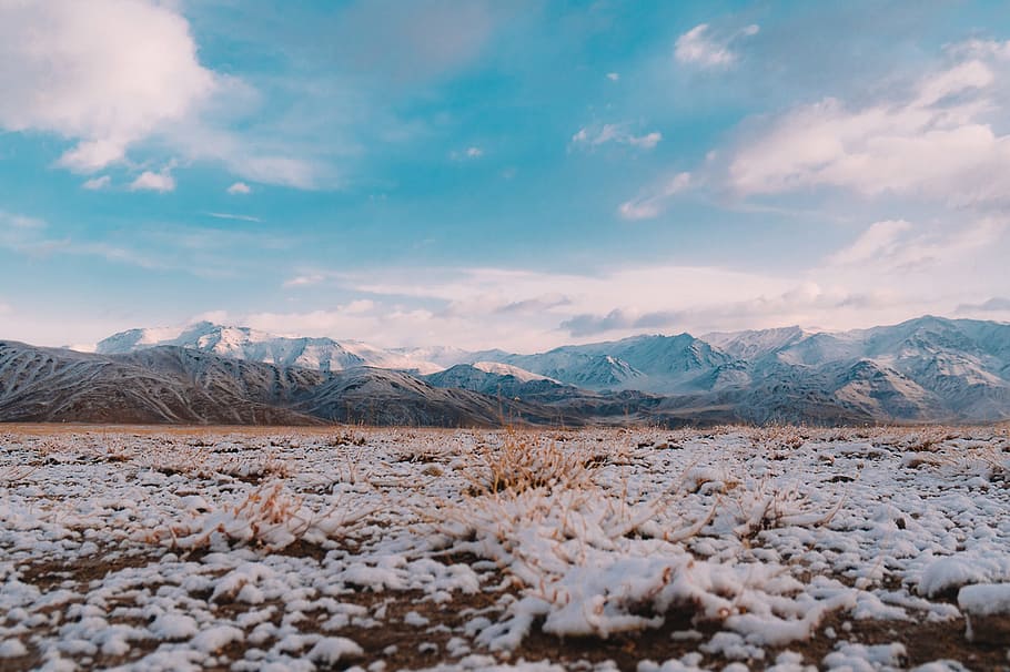 snow, sky, winter, mountains, beauty in nature, scenics - nature HD wallpaper