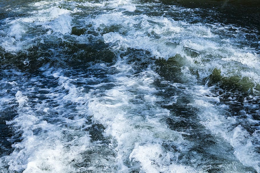 photo of body of water, wave, head, waters, clean, drip, wave motion HD wallpaper