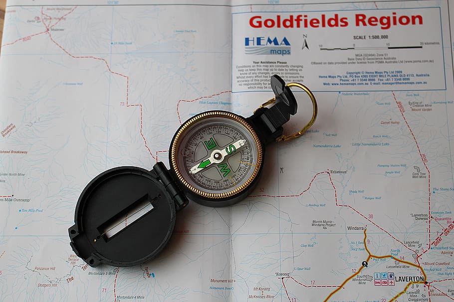 compass, map, navigation, gold region, australia, guidance HD wallpaper