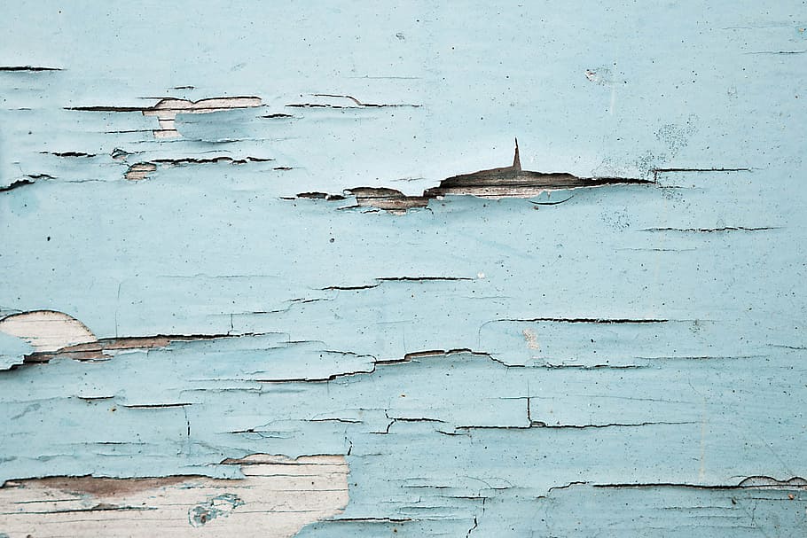 teal and white painted wall, blue, texture, backgrounds, old HD wallpaper