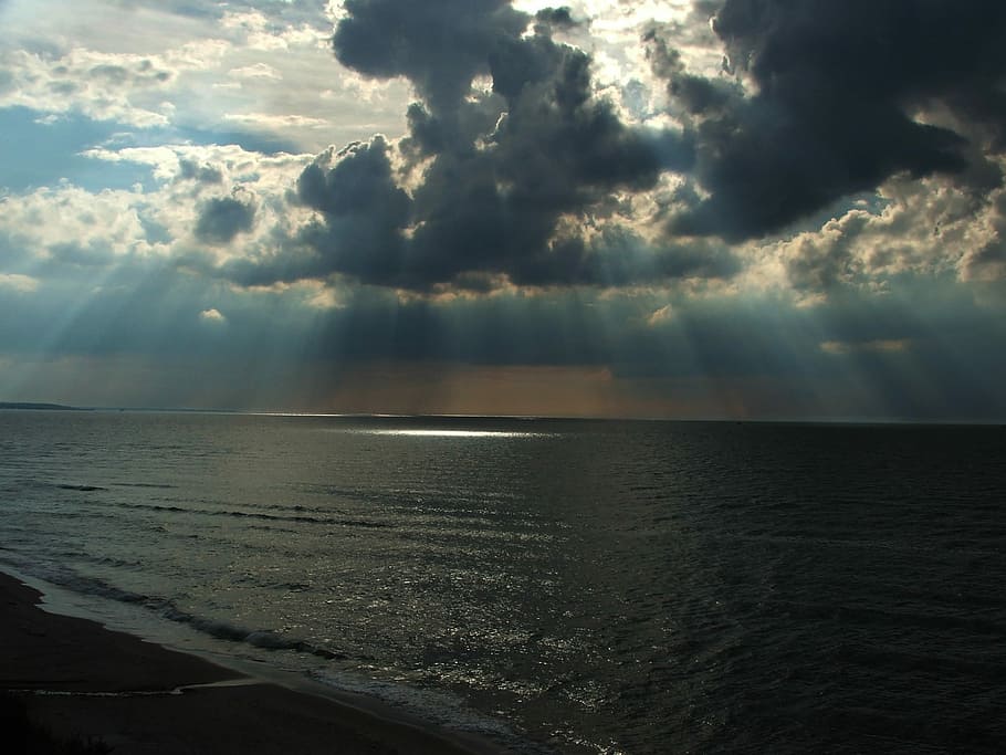 Sea, Sunset, Holidays, Evening, scenics, beauty in nature, tranquil scene HD wallpaper