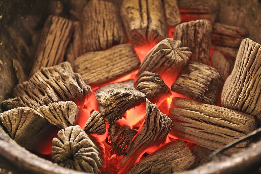 Charcoal, Grilled, Fire, no people, indoors, close-up, day HD wallpaper