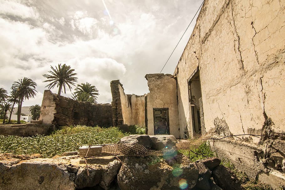 house, alone, old, view, architecture, built structure, sky HD wallpaper