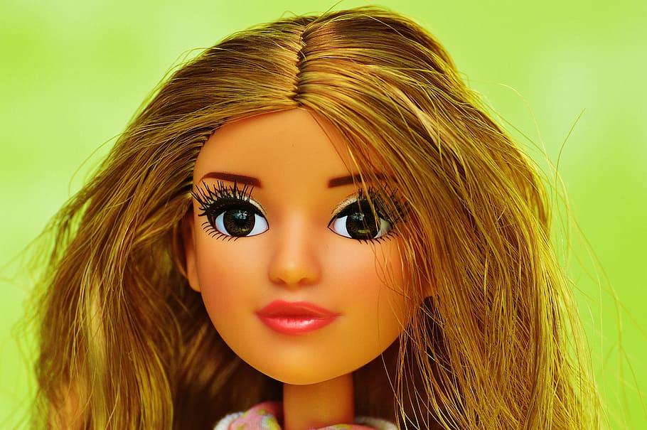 doll, pretty, face, eyes, beauty, girl, play, children toys HD wallpaper