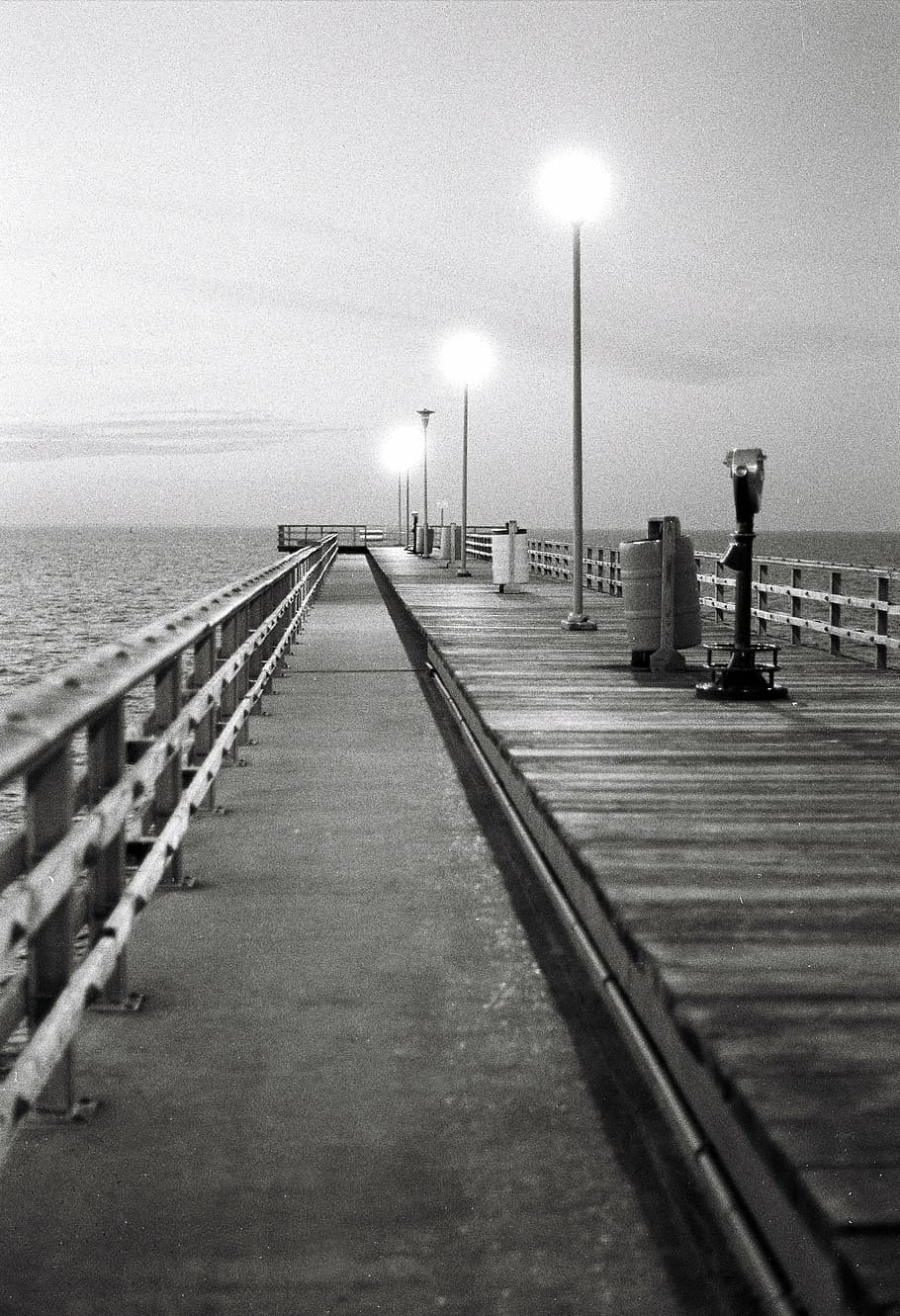 bay, bridge, twilight, lighting equipment, illuminated, street light HD wallpaper