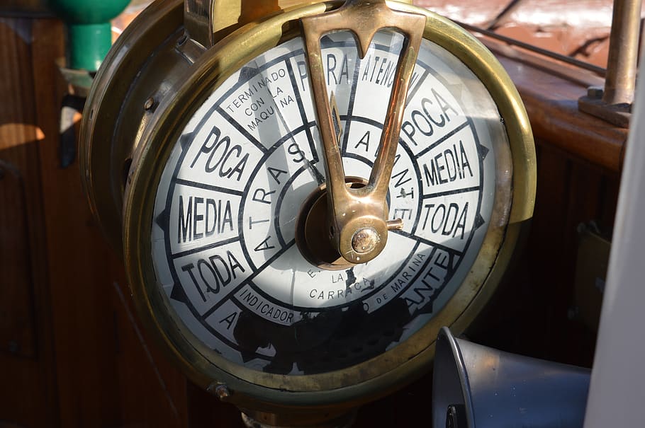 indication, clock, machine, order, boat, sea, marina, close-up HD wallpaper