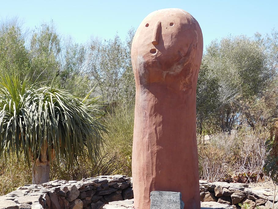 idol, statue, desert, face, los caserones, aldea de san nicolás HD wallpaper