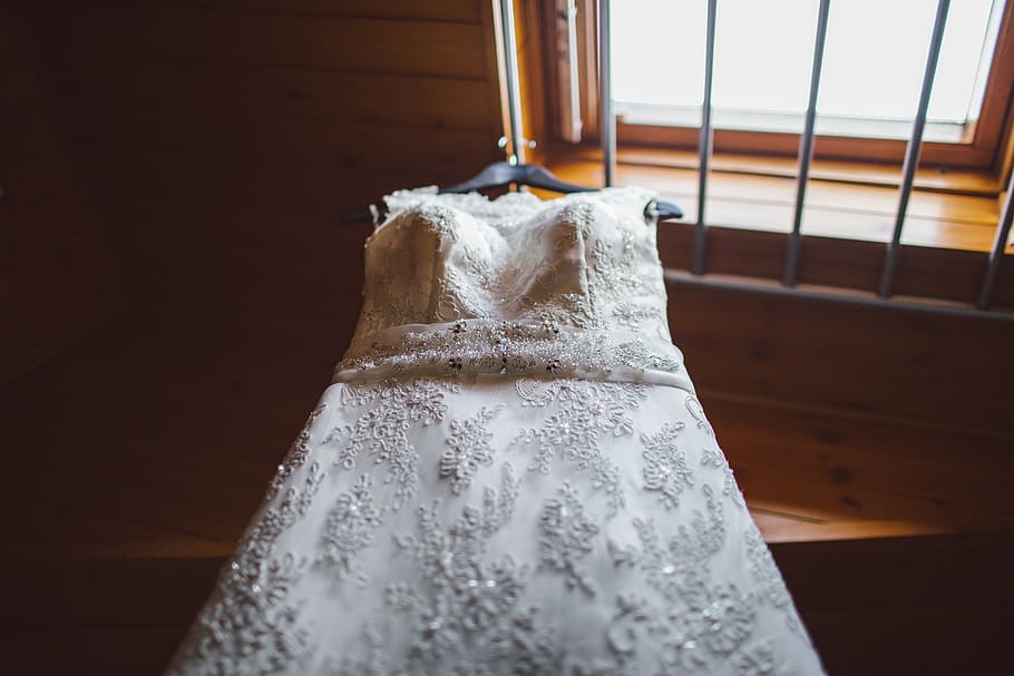 HD wallpaper: wedding dress, bride, white, marriage, gown, bridal ...