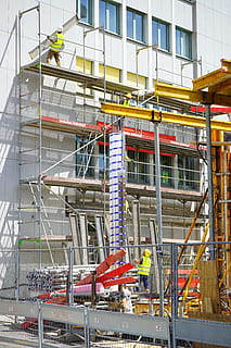 several construction workers on scaffolding, New Building, site HD wallpaper