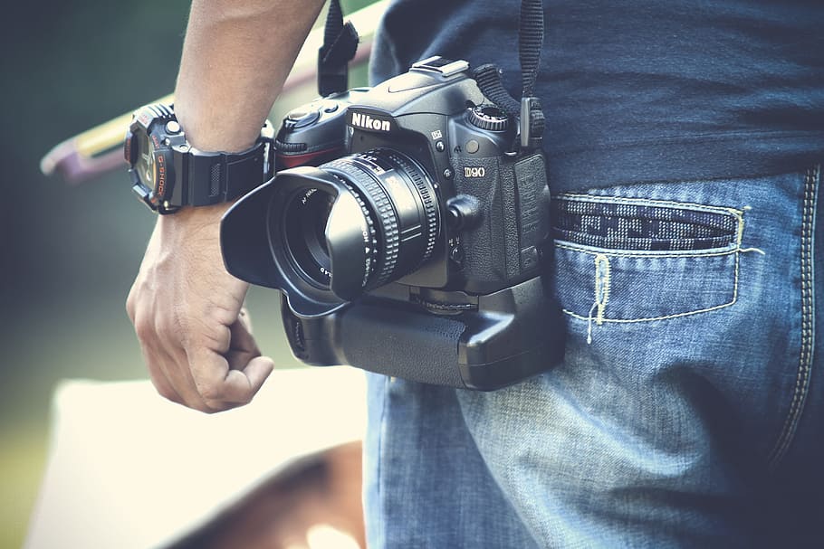 people, man, alone, camera, dslr, photography, photographer HD wallpaper