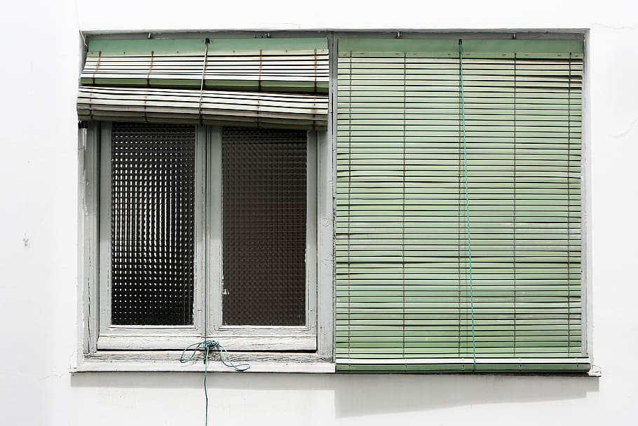 blinds, windows, architecture, shutter, building Exterior, wall - Building Feature HD wallpaper
