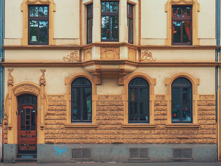 architecture, building, infrastructure, door, window, building exterior HD wallpaper