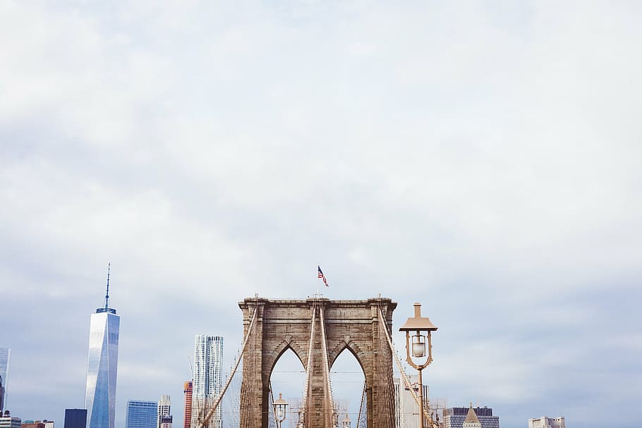 ancient, architecture, blue sky, bridge, buildings, business HD wallpaper