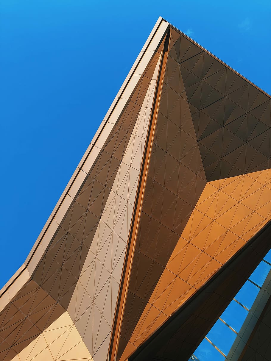 Airport Pulkovo, brown high-rise building under clear sky, architecture HD wallpaper
