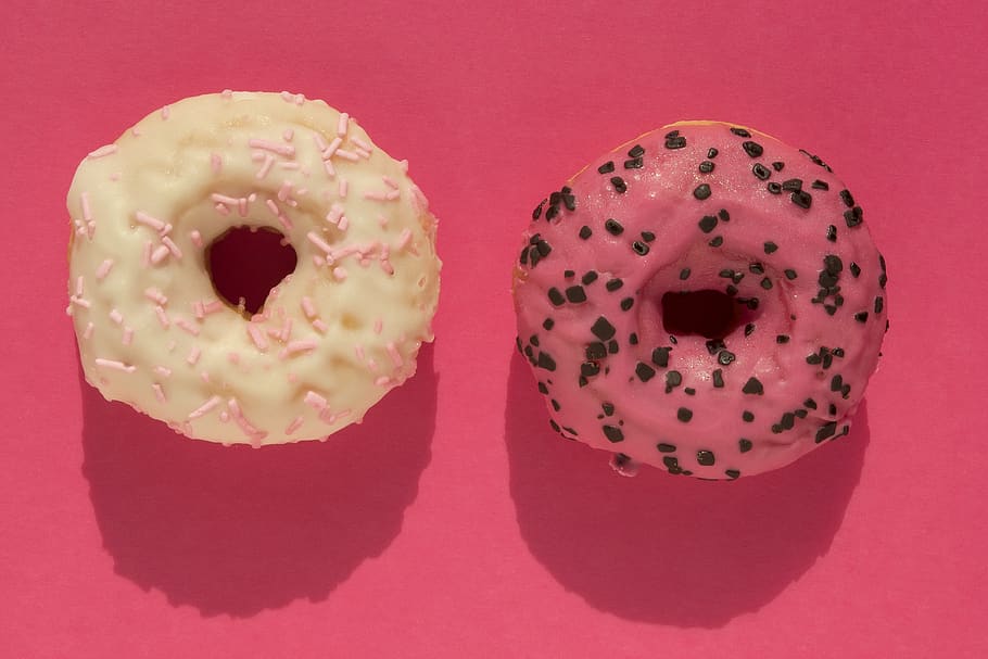 donut, mini donut, small, round, cake, torus, glaze, fat-sugar mixture HD wallpaper