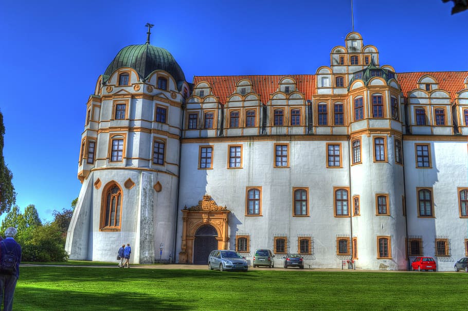 celle, castle, castle park, architecture, building exterior HD wallpaper