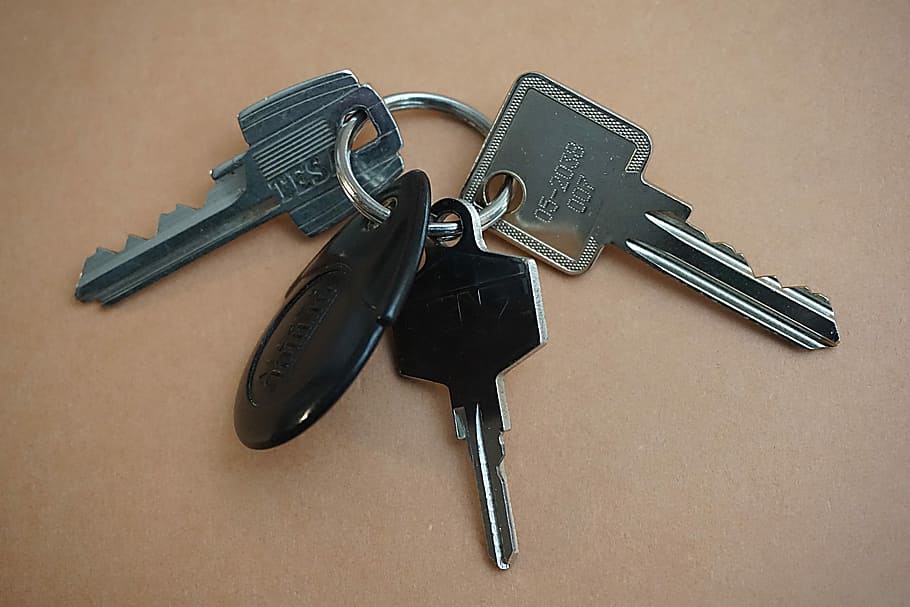 Keychain, Keyring, Locks, entry, metal, door, no people, studio shot HD wallpaper