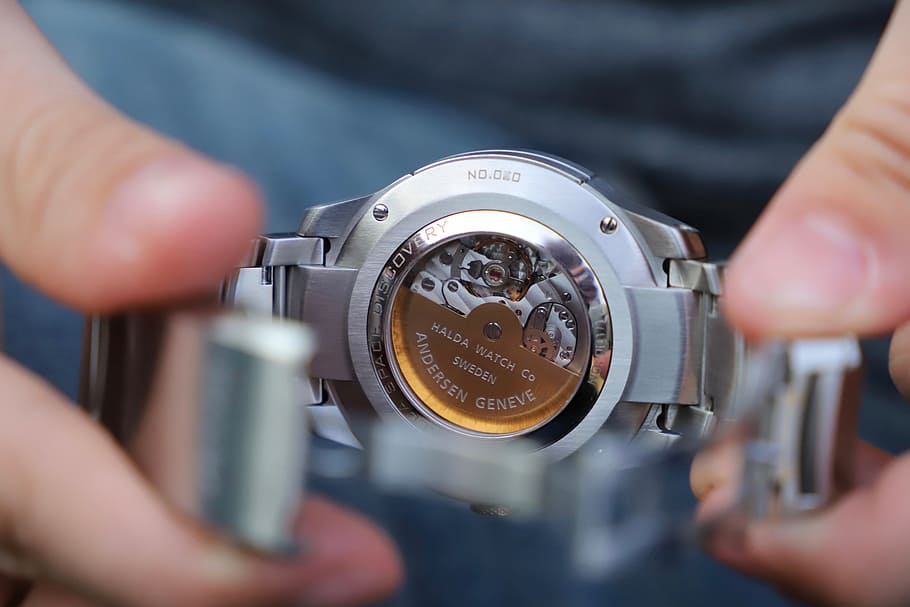technique, watch, clockwork, wristwatch, human hand, human body part HD wallpaper